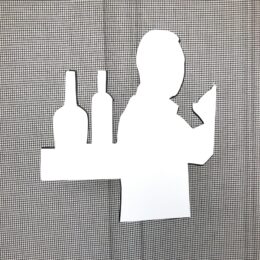 DCentral Bartender Double-Sided Magnetic Screen Décor For Non-Retractable Screens; Multipurpose, Helps to Stop Walking into screens, Covers small tears in Screens, Decorates screen area. Set of Two Magnets. Size 5.5" x 6"