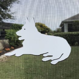 DCentral German Shepherd Flexible Screen Magnet: Double-Sided Décor; For NON-RETRACTABLE Screens, Multipurpose, Helps to Stop Walking into screens, Covers small tears in Screens, . Size W 7" x L 5"