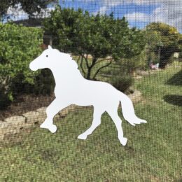 Horse Double-Sided Magnetic Screen Décor For Non-Retractable Screens; Multipurpose, Helps to Stop Walking into screens, Covers small tears in Screens, Decorates screen area. Set of Two Magnets. Size 6" x 4.5"