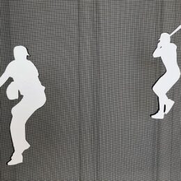 DCentral Baseball Players Screen Magnet Décor, Multipurpose, Double-Sided, Helps to Stop Walking into Screens, Covers Small tears in Screens, Not for roll-up Screens, Size Varies Between 7" and 6"…