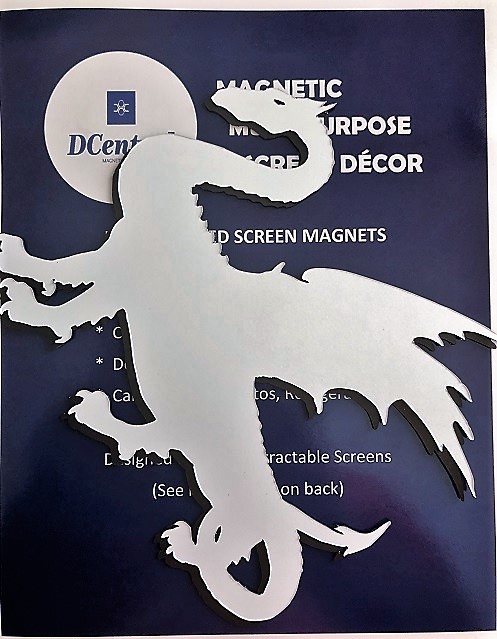 DCentral Dragon Screen Magnet - Double-Sided Decor For Patio Screens, Prevents Walking Into Screens - View #3