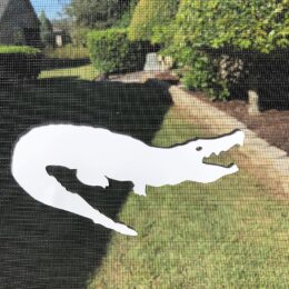 DCentral ALLIGATOR Screen Magnet: Double-Sided Décor; For Non-Retractable Screens, Multipurpose, Helps to Stop Walking into screens, Covers small tears in Screens, Size L 4.4" x W 7.5 "