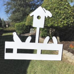 DCentral BLUEBIRDS AT HOME Screen Magnet: Double-Sided Décor; For Non-Retractable Screens, Multipurpose, Helps to Stop Walking into screens, Covers small tears in Screens, Size L 8" x W 7 "