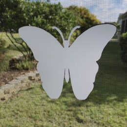 DCentral Butterfly Double-Sided Magnetic Screen Décor For Non-Retractable Screens; Multipurpose, Helps to Stop Walking into screens, Covers small tears in Screens, Decorates screen area. Set of Two Magnets. Size 4.5" x 5.5"
