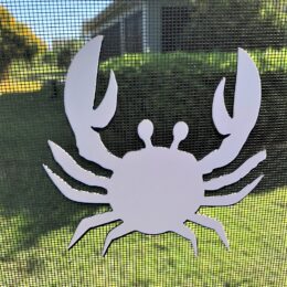 DCentral Crab Flexible Screen Magnet: Double-Sided Décor; for Non-Retractable Screens, Multipurpose, Helps to Stop Walking into Screens, Covers Small tears in Screens, Size L 4.5" x W 4.5"