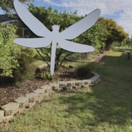 DCentral Dragonfly Screen Magnet Décor; Multipurpose, Double-Sided, For Non-Retractable Screens, Helps to Stop Walking into screens, For Non-Retractable Screens, Size W 6" x L 5"
