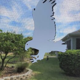 DCentral EAGLE Screen Magnet: Double-Sided Décor; For Non-Retractable Screens, Multipurpose, Helps to Stop Walking into screens, Covers small tears in Screens, Size 6.2" x 5.8"