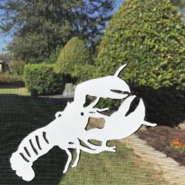 DCentral Lobster Flexible Screen Magnet: Double-Sided Décor; for Non-Retractable Screens, Multipurpose, Helps to Stop Walking into Screens, Covers Small tears in Screens, Size L 4" x W 7.6"