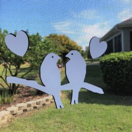 DCentral Lovebirds Flexible Screen Magnet: Multipurpose, Double-Sided, For NON-RETRACTABLE Screens, Helps to Stop Walking into screens, Size W 7" x L 4"