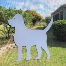 DCentral Beagle Dog Flexible Screen Magnet: Double-Sided Decor; For NON-RETRACTABLE Screens, Multipurpose, Helps to Stop Walking into screens, Covers small tears in Screens, . Size 5.2" x 4.7"