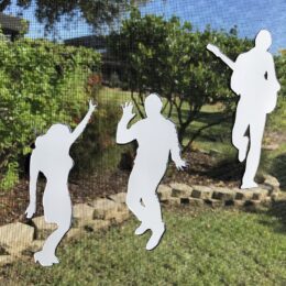 DCentral PARTY TIME Flexible Screen Magnet Décor; Double-Sided, for Non-Retractable Screens, Helps to Stop Walking into Screens, Covers Small tears in Screens, Sizes W 8" x 7.5"