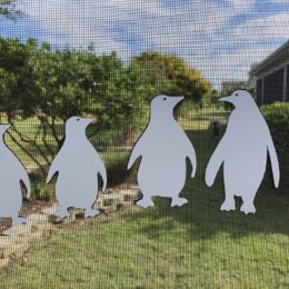 DCentral Penguin Family Screen Magnets: Multipurpose, Double-Sided, For Non-Retractable Screens, Helps to Stop Walking into screens, For Non-Retractable Screens, 4 Figures