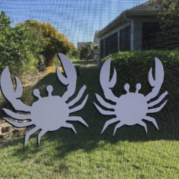 DCentral Two Crabs Flexible Screen Magnets: Double-Sided Décor; for Non-Retractable Screens, Multipurpose, Helps to Stop Walking into Screens, Covers Small tears in Screens, Size 4.5” X L 4. 5”