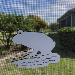 DCentral FROG Screen Magnet: Double-Sided Décor; For Non-Retractable Screens, Multipurpose, Helps to Stop Walking into screens, Covers small tears in Screens. Size 5" x 4"
