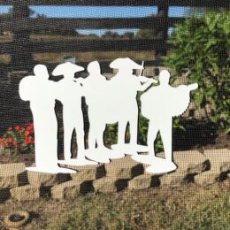 DCentral MARIACHI BAND Flexible Screen Magnet Décor; Double-Sided, for Non-Retractable Screens, Helps to Stop Walking into Screens, Covers Small tears in Screens, Sizes W 7" x 4.9"