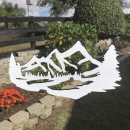 DCentral Mountain Range Flexible Screen Magnet Décor; Double-Sided, for Non-Retractable Screens, Helps to Stop Walking into Screens, Covers Small tears in Screens, Sizes W 9"x 5.3"