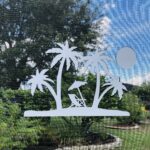DCentral® Beach Scene Flexible Safety Screen Magnets: Double-Sided. Bright White-Easier to See Day & Night. Decorative. Helps to Stop Walking into Screens, Size W 9.5" x L 7" - Image 2