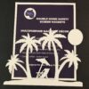 DCentral® Beach Scene Flexible Safety Screen Magnets: Double-Sided. Bright White-Easier to See Day & Night. Decorative. Helps to Stop Walking into Screens, Size W 9.5" x L 7" - Image 3