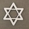 DCentral® STAR OF DAVID Flexible Safety Screen Magnets: Double-Sided. Bright White-Easier to See Day & Night. Decorative. Helps to Stop Walking into Screens, Size W 4.5" x L 5.25"