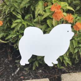 DCentral® Chow Chow Flexible Safety Screen Magnets: Double-Sided. Bright White-Easier to See Day & Night. Decorative. Helps to Stop Walking into Screens, Size W 5" x L 5.25"