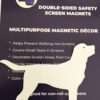 DCentral® Labrador II Flexible Safety Screen Magnets: Double-Sided. Bright White-Easier to See Day & Night. Decorative. Helps to Stop Walking into Screens, Size W 6.25" x L 4.5" - Image 4